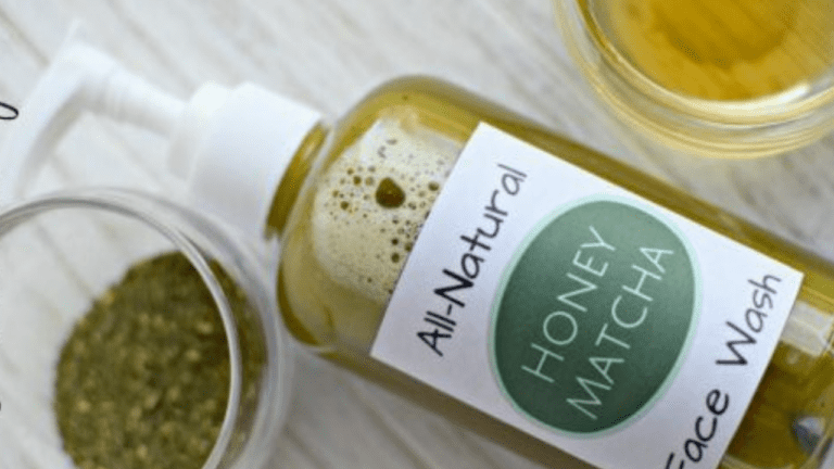 All-Natural Honey Matcha Face Wash – Great For Sensitive Skin!