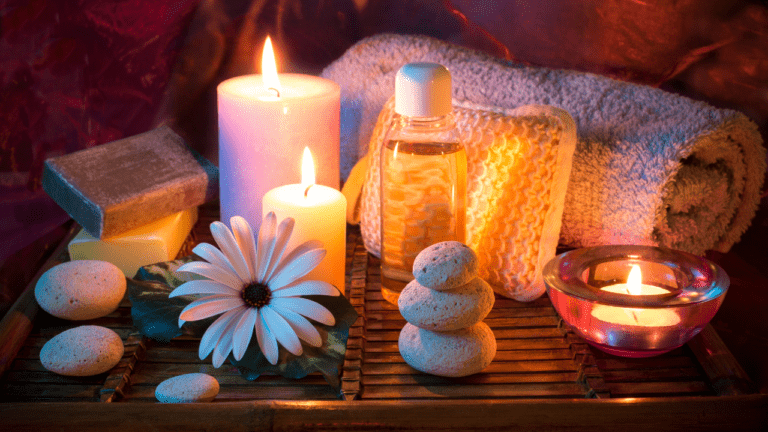 massage oil candles