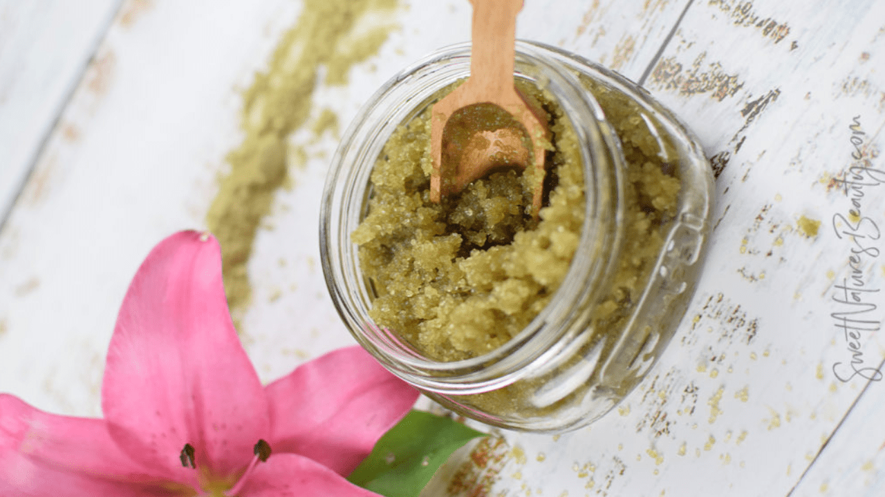 Matcha Mint Body Scrub Recipe